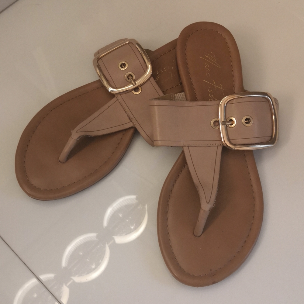 Marc Fisher Tan Sandals, sz 7.5